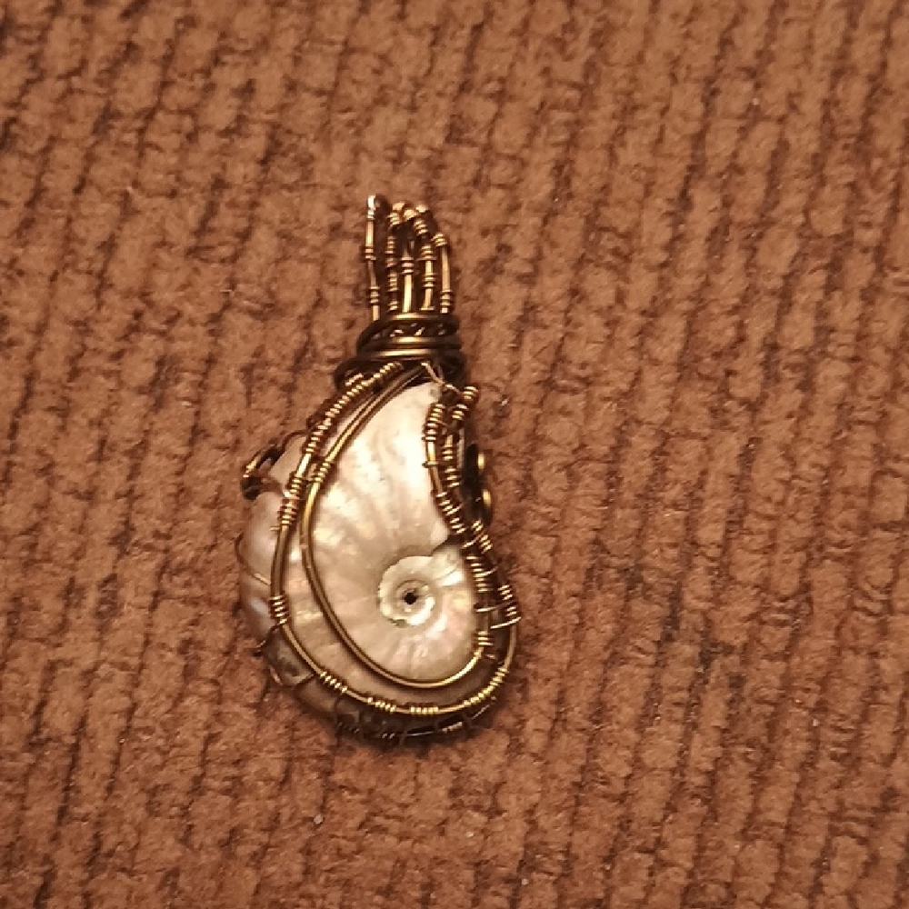 Ammonite Pendant Necklace